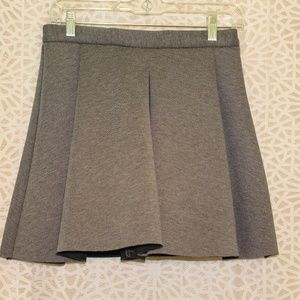 Grey Pleated Skirt